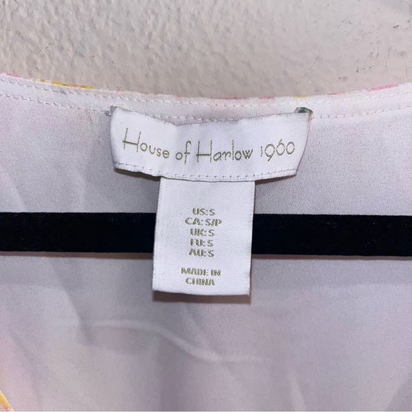 House of Harlow 1960 Metallic Boho Floral Maxi Dress Size Small - Picture 9 of 9